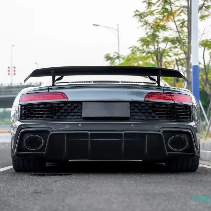 Dedicated Car Modification Perfect Rear Spoiler Body Kit for R8 Upgraded PK Style New Dry Carbon Fiber Tail Wing